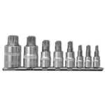 12-Point Bit Set Socket Wrench Set 8 pcs on Strip