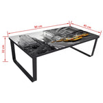 Coffee Table with Glass Top Rectangular