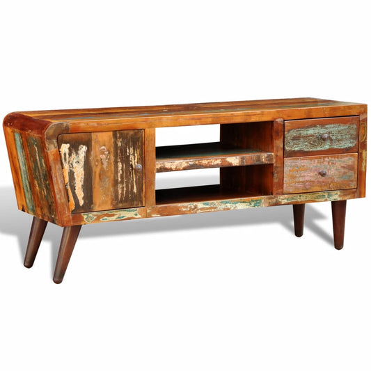 Reclaimed Wood Tv Cabinet 1 Door 2 Drawers