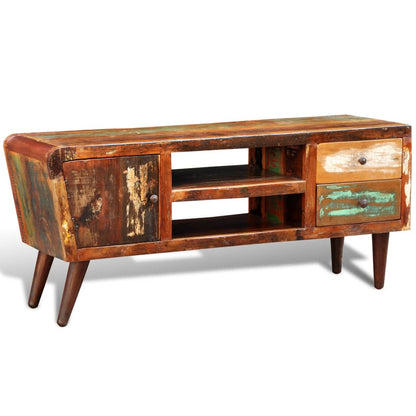 Reclaimed Wood Tv Cabinet 1 Door 2 Drawers