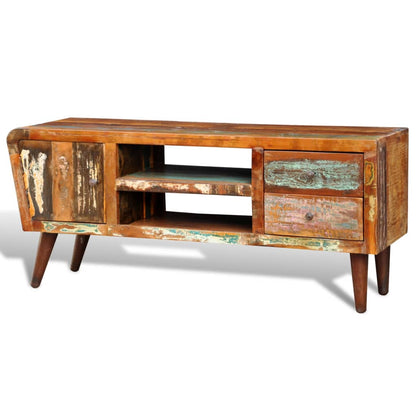 Reclaimed Wood Tv Cabinet 1 Door 2 Drawers