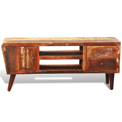 Reclaimed Wood Tv Cabinet 1 Door 2 Drawers
