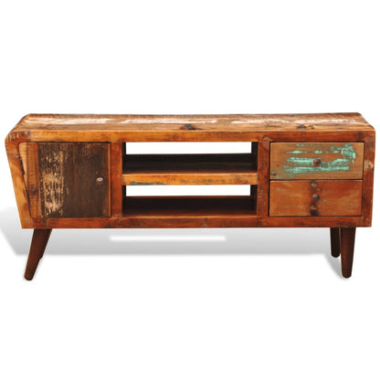 Reclaimed Wood Tv Cabinet 1 Door 2 Drawers