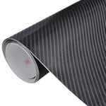 Carbon Fiber Vinyl Car Fil 4D Black