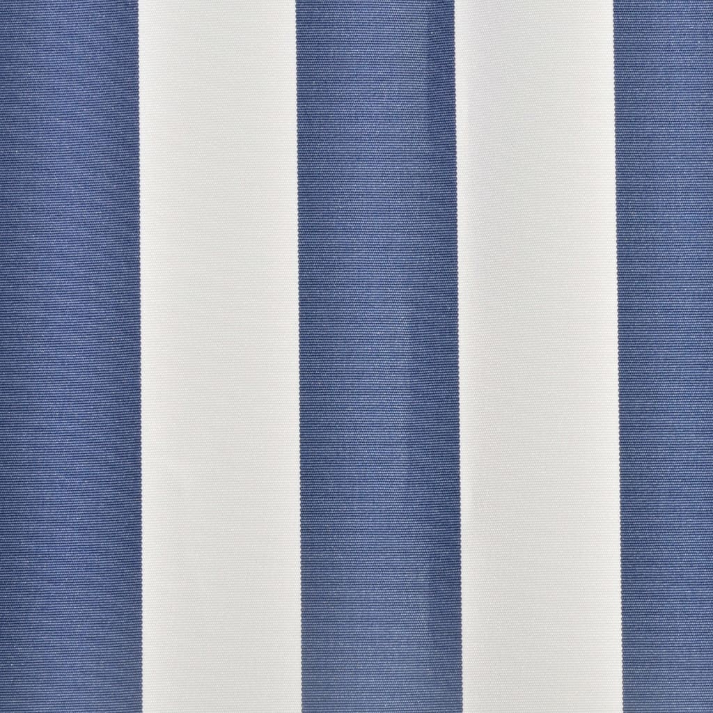 Awning Top Sunshade Canvas Blue & White 6x3m