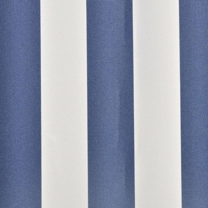 Awning Top Sunshade Canvas Blue & White 6x3m