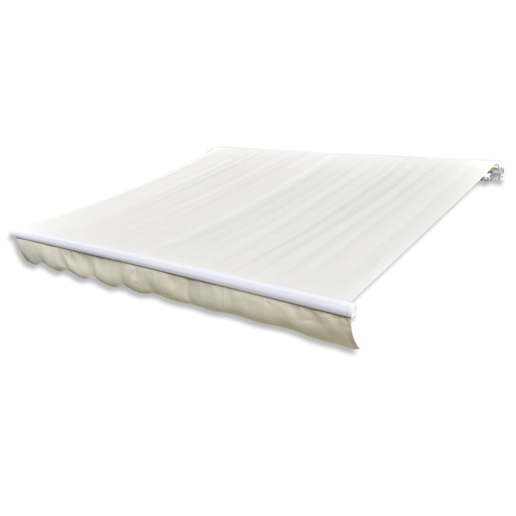 Awning Top Sunshade Canvas Cream 6x3m