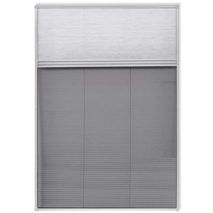 Insect Plisse Screen Window Aluminium 160 x 80 cm with Shade