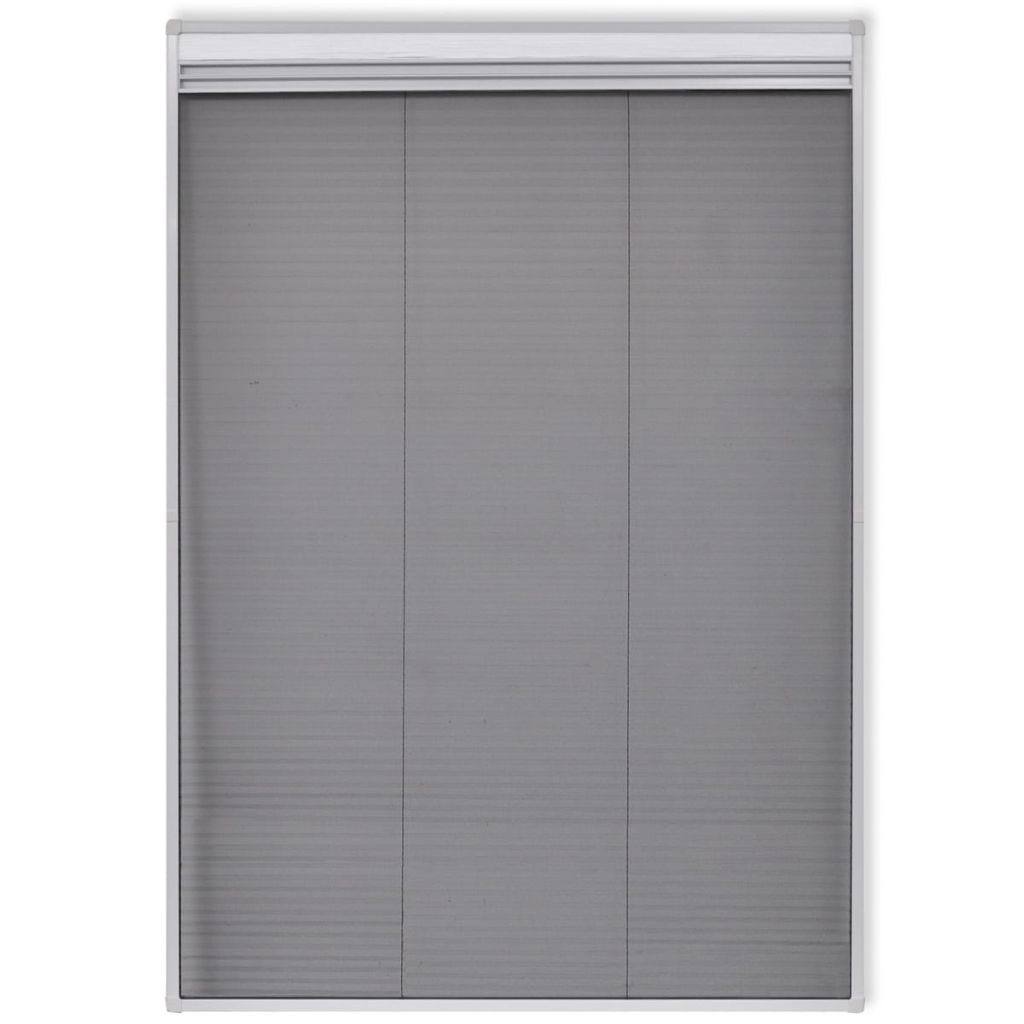 Insect Plisse Screen Window Aluminium 160 x 80 cm with Shade