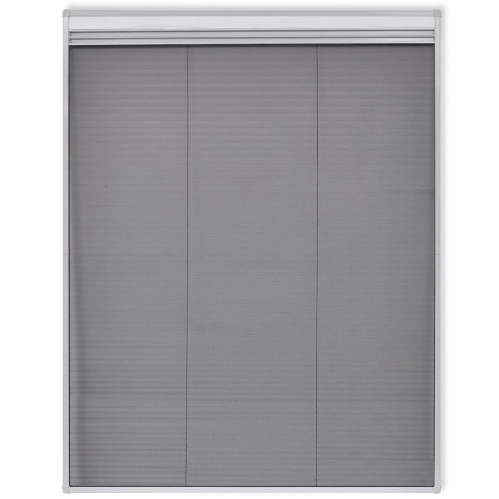 Insect Plisse Screen Window Aluminium 160 x 110 cm with Shade