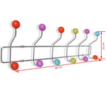 Colourful Wall Peg Board with 12 Hooks 2 pcs