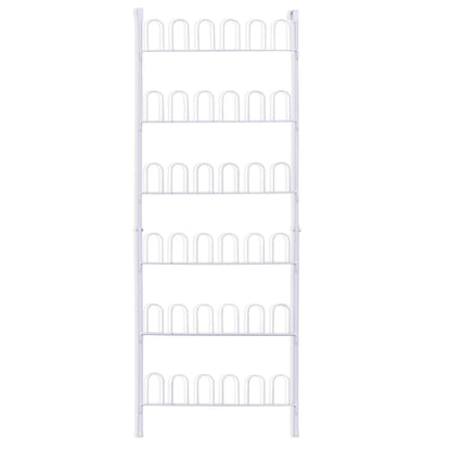 Shoe Rack for 18 Pairs of Shoes Steel White
