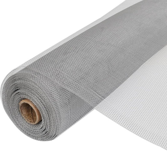 Mesh Screen Aluminium 150x500 cm Silver