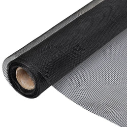 Mesh Screen Fiberglass 150x1000 cm Black