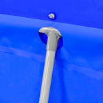 Swimming Pool Rectangle with Pump Steel