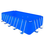 Swimming Pool Rectangle with Pump Steel