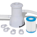 Swimming Pool Rectangle with Pump Steel