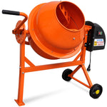 Electric Concrete Mixer Steel Orange