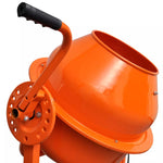 Electric Concrete Mixer Steel Orange