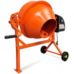Electric Concrete Mixer Steel Orange