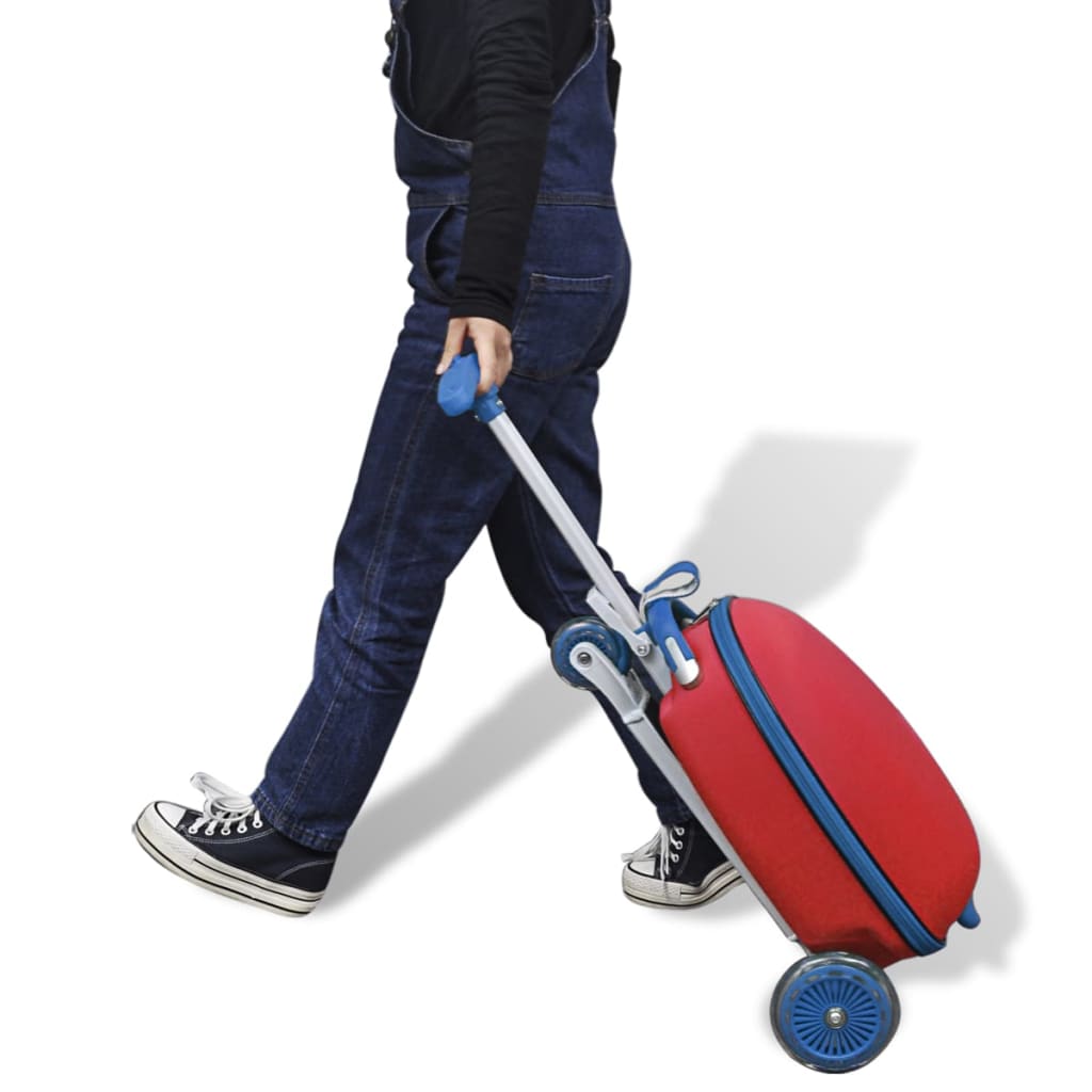 Scooter with Trolley Case for Children Red