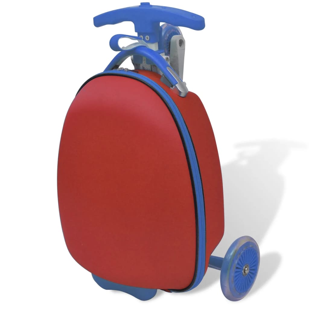 Scooter with Trolley Case for Children Red