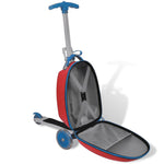 Scooter with Trolley Case for Children Red