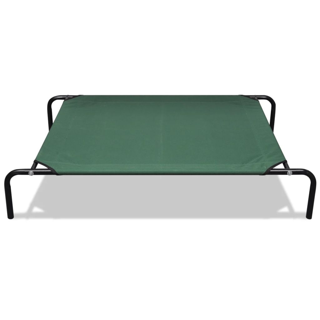 Elevated Pet Bed with Steel Frame 130 x 80 cm
