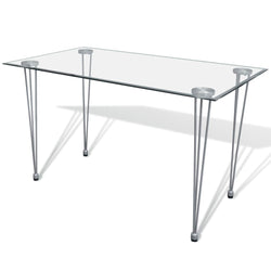 Dining Table With Glass Top Transparent