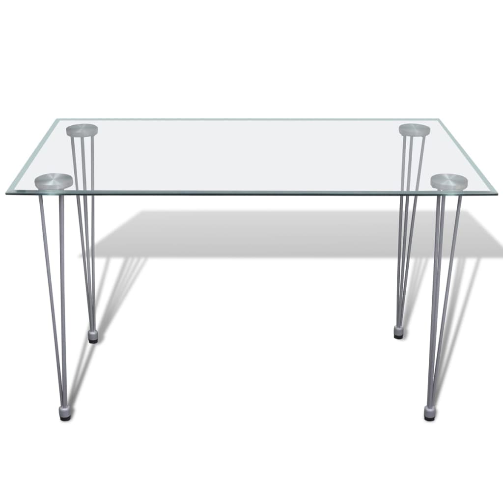 Dining Table With Glass Top Transparent