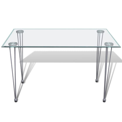 Dining Table With Glass Top Transparent
