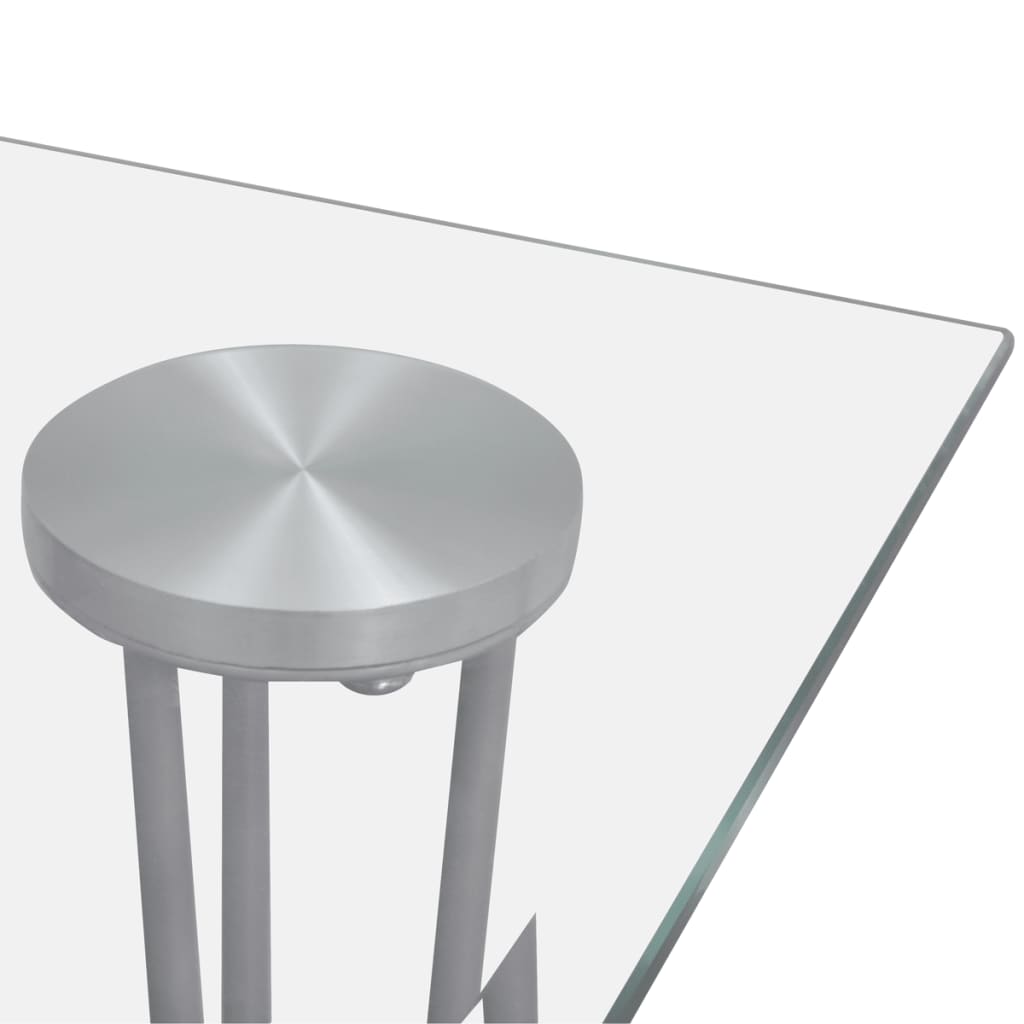 Dining Table With Glass Top Transparent