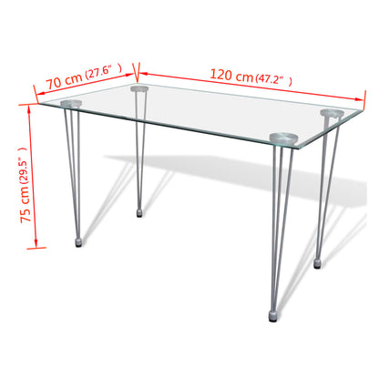 Dining Table With Glass Top Transparent