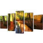 Canvas Wall Print Set 'Forest