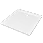 Square ABS Shower Base Tray White