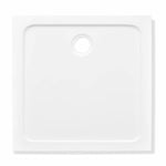 Square ABS Shower Base Tray White