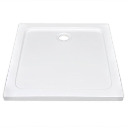 Square ABS Shower Base Tray White 80 x 80 cm