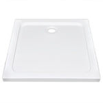 Square ABS Shower Base Tray White