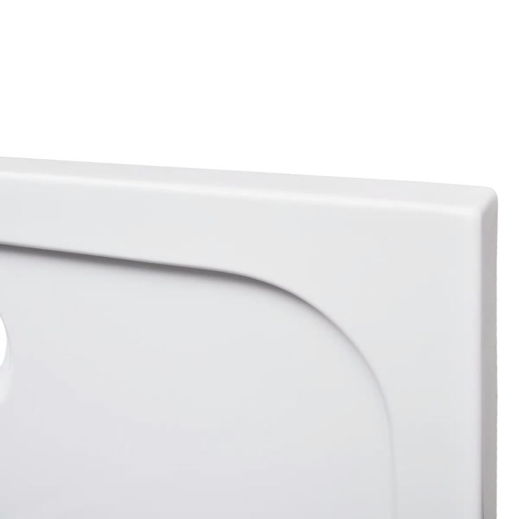 Square ABS Shower Base Tray White 80 x 80 cm