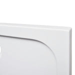 Square ABS Shower Base Tray White