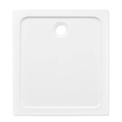Rectangular ABS Shower Base Tray White 80 x 90 cm