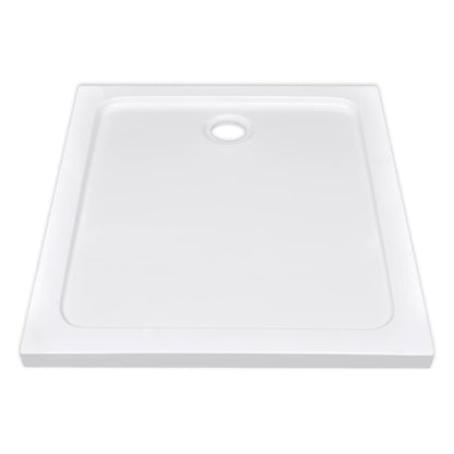 Rectangular ABS Shower Base Tray White 80 x 90 cm