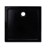 Square 'ABS' Shower Base Tray Black