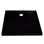 Square 'ABS' Shower Base Tray Black