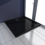Square 'ABS' Shower Base Tray Black