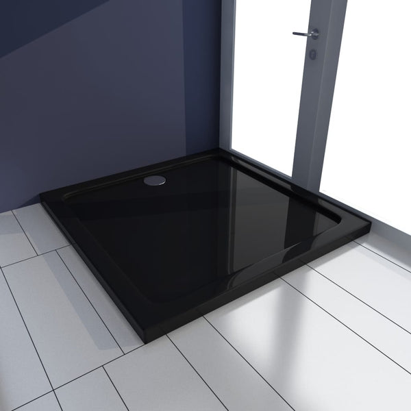  Square 'ABS' Shower Base Tray Black