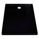 Rectangular ABS Shower Base Tray Black L