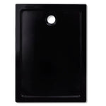 Rectangular ABS Shower Base Tray Black L