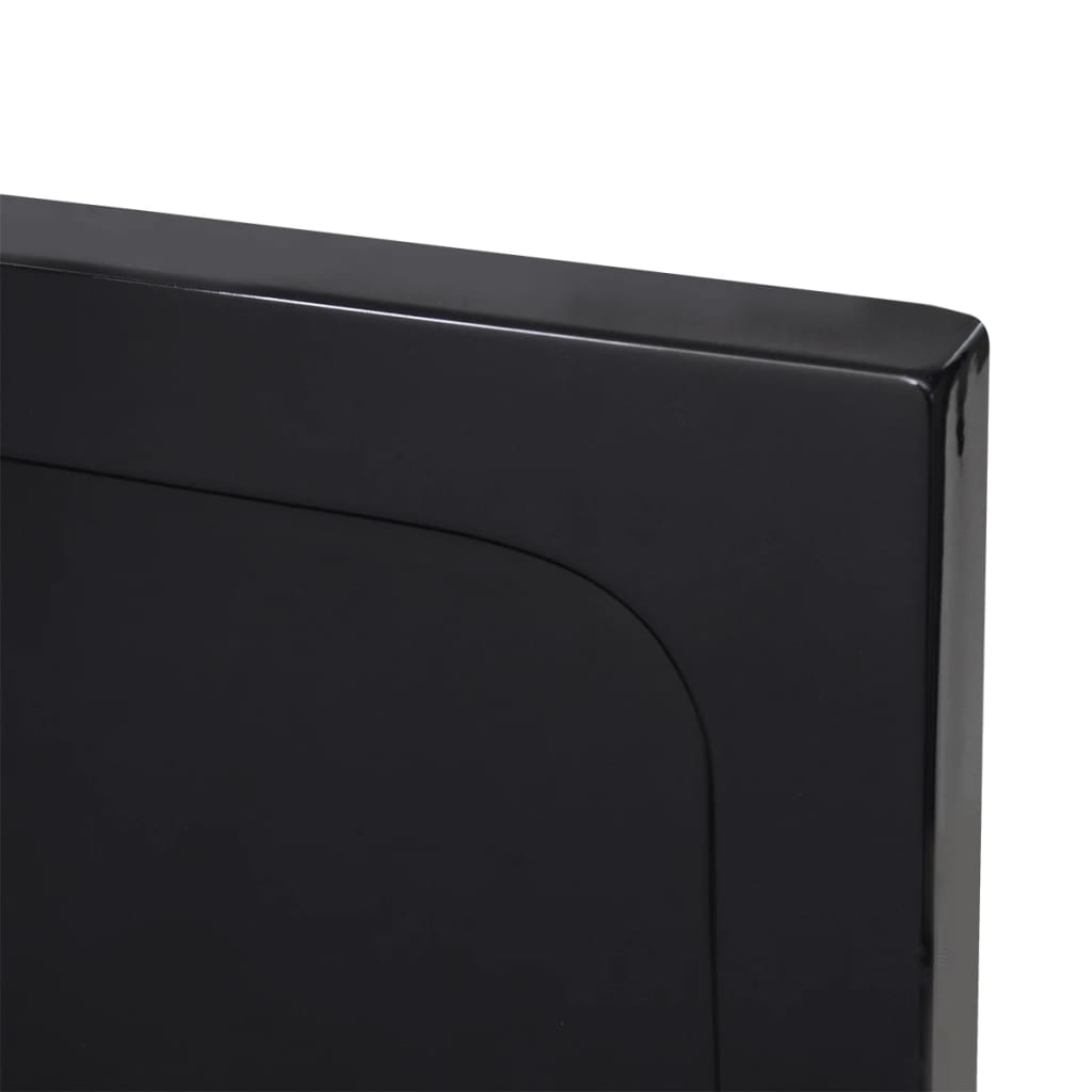 Rectangular ABS Shower Base Tray Black 80 x 110 cm