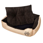 Warm Dog Bed with Padded Cushion S